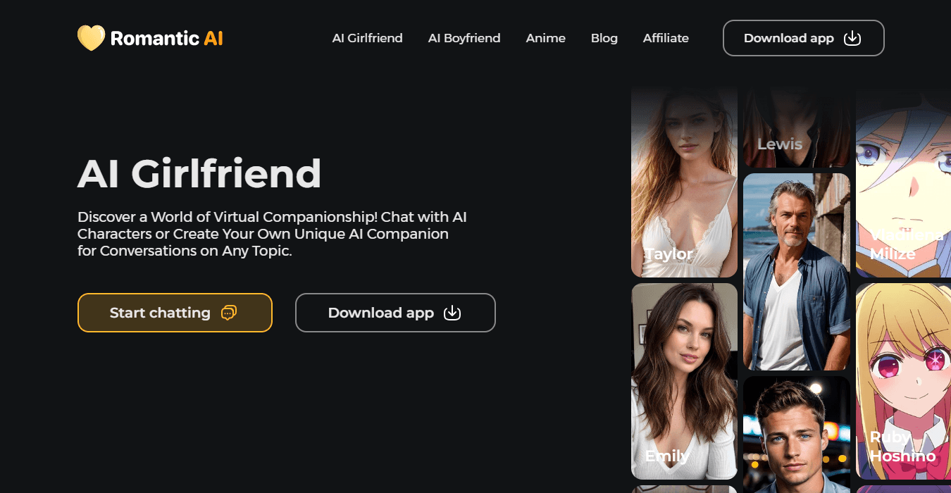 Romantic AI featured image