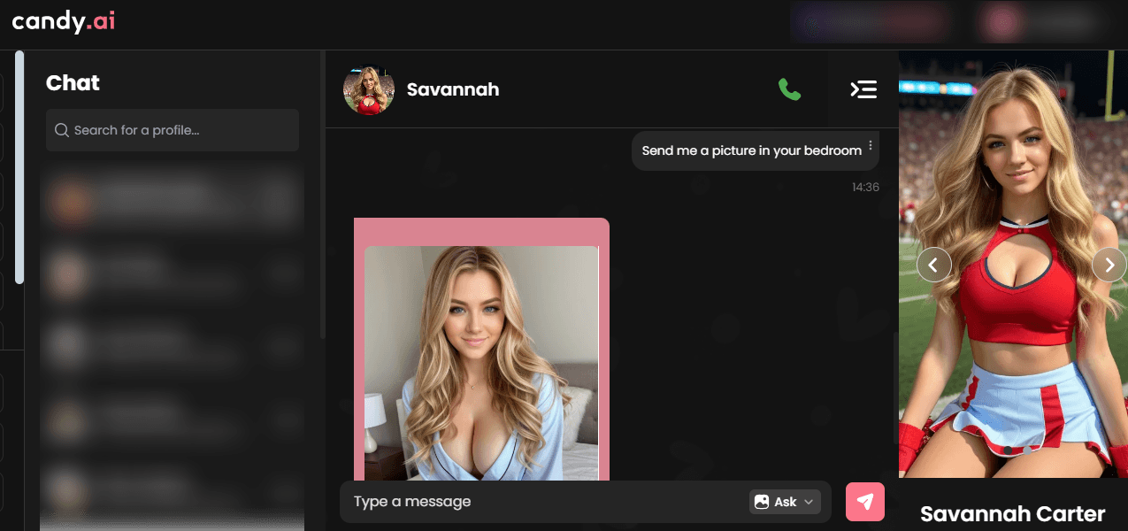 Chat-with-Savannah-Carter-AI-Girlfriend-Candy-AI